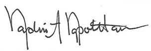 sig of Nadine Napolitano